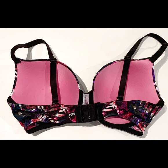 Victorias Secret PINK Multicoloured Leaf Bra 34D - Picture 3 of 8